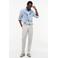 Tommy Hilfiger regular casual overhemd met linnen lichtblauw