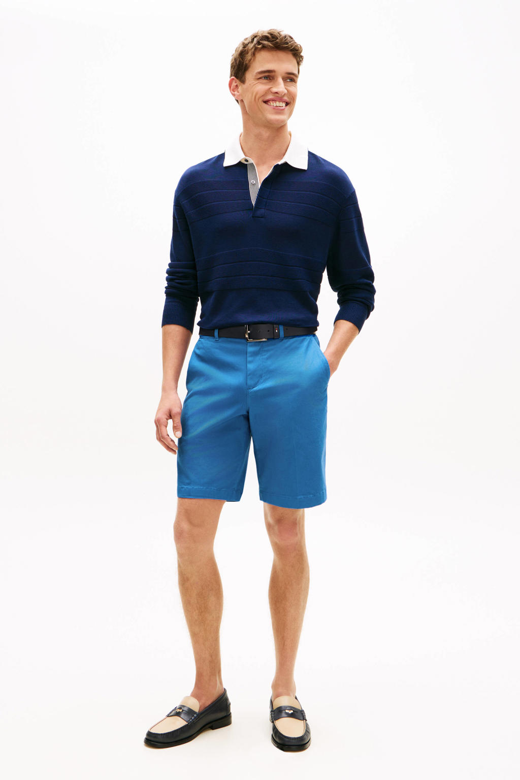 Tommy Hilfiger HARLEM regular chino short blauw