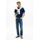 Tommy Hilfiger regular T-shirt marineblauw