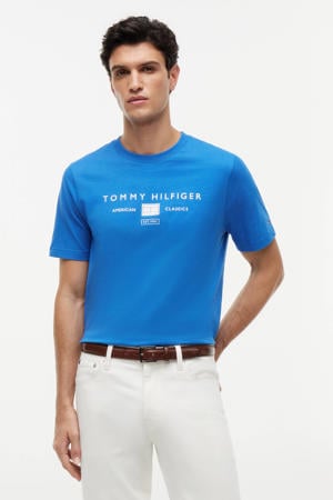 regular T-shirt blauw