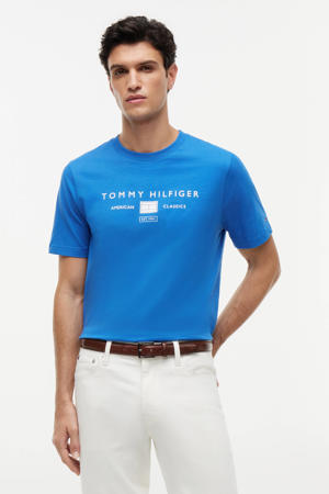 regular T-shirt blauw