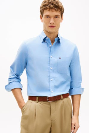 slim casual overhemd lichtblauw