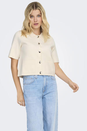 blouse ecru gebreid