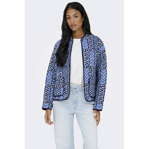 JDY shacket quilted blauw afbeelding