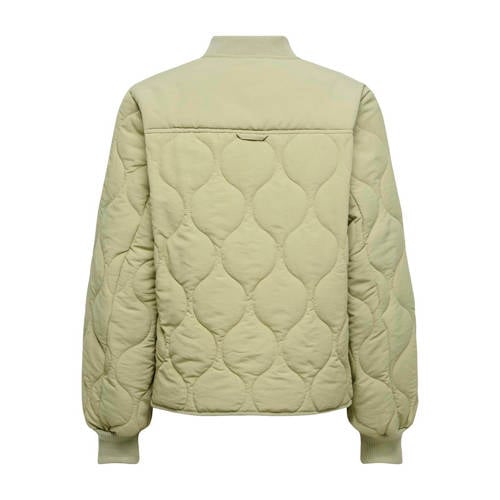 JDY baseball jacket quilted lichtgroen afbeelding