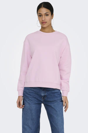sweater met backprint roze