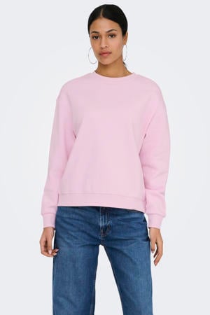 sweater met backprint roze