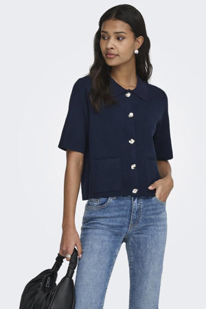blouse blauw gebreid