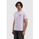 Pure Path regular T-shirt met backprint lila