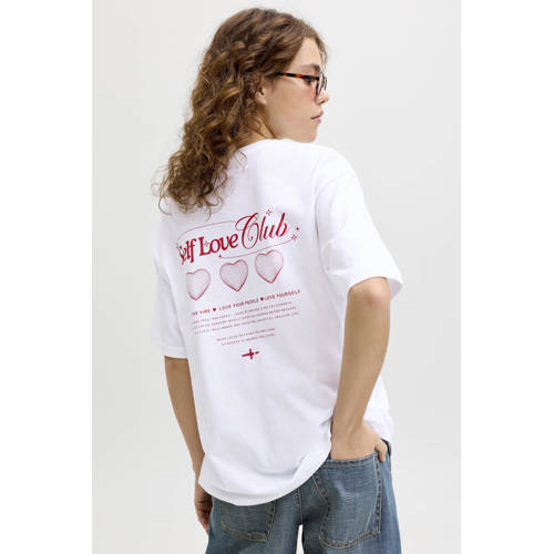 JJXX top met backprint wit afbeelding