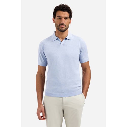 No Excess regular polo lichtblauw afbeelding