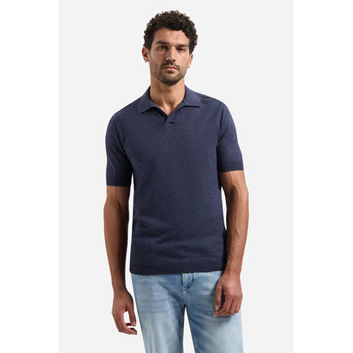 No Excess regular polo donkerblauw afbeelding