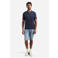 No Excess regular polo fijn gebreid donkerblauw