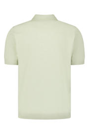 thumbnail: No Excess regular polo fijn gebreid lichtgroen
