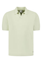 thumbnail: No Excess regular polo fijn gebreid lichtgroen