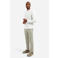 No Excess regular casual broek met linnen lichtkaki