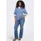 ONLY CARMAKOMA trui blauw gebreid