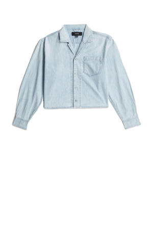 denim blouse lichtblauw