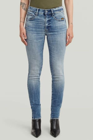 low waist skinny jeans blauw