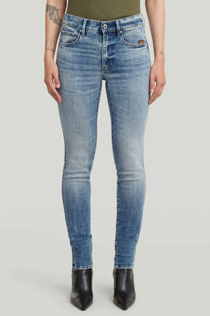 low waist skinny jeans blauw