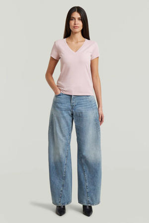 low waist loose fit jeans medium blue denim