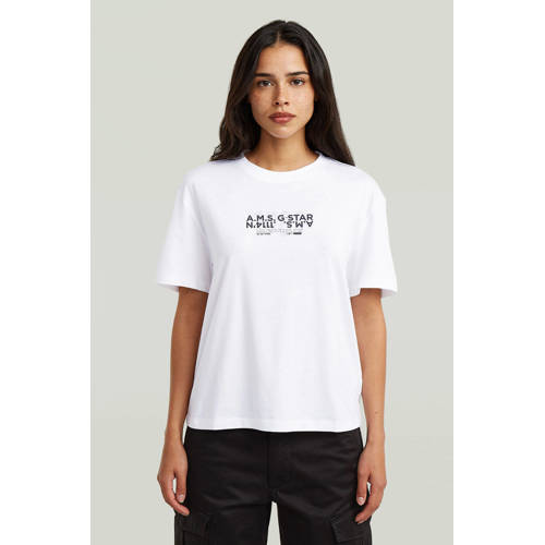 G-STAR T-shirt wit afbeelding