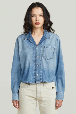 denim blouse medium blue denim