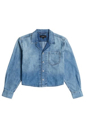 denim blouse medium blue denim
