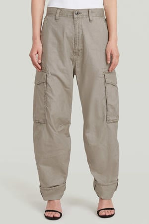 regular waist cargobroek beige