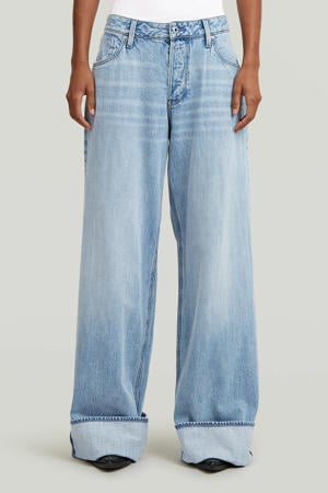wide leg jeans light blue denim