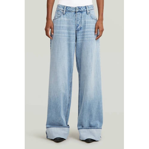 G-STAR wide leg jeans light blue denim afbeelding