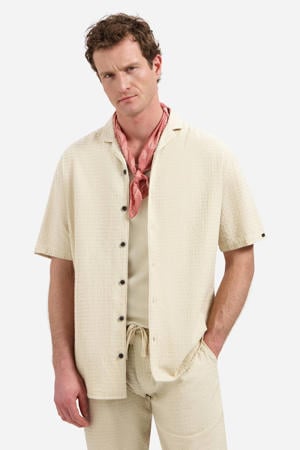 regular casual overhemd beige