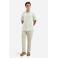 No Excess regular gestreept casual overhemd beige