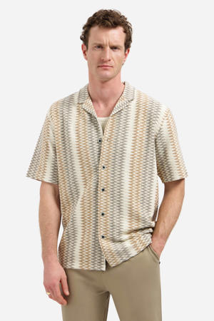 regular casual overhemd beige