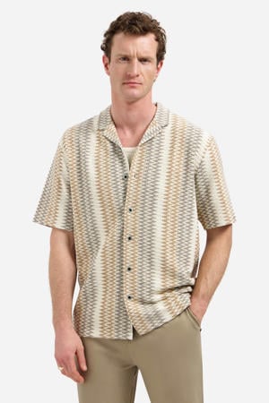 regular casual overhemd beige