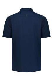 thumbnail: No Excess regular casual overhemd met linnen donkerblauw