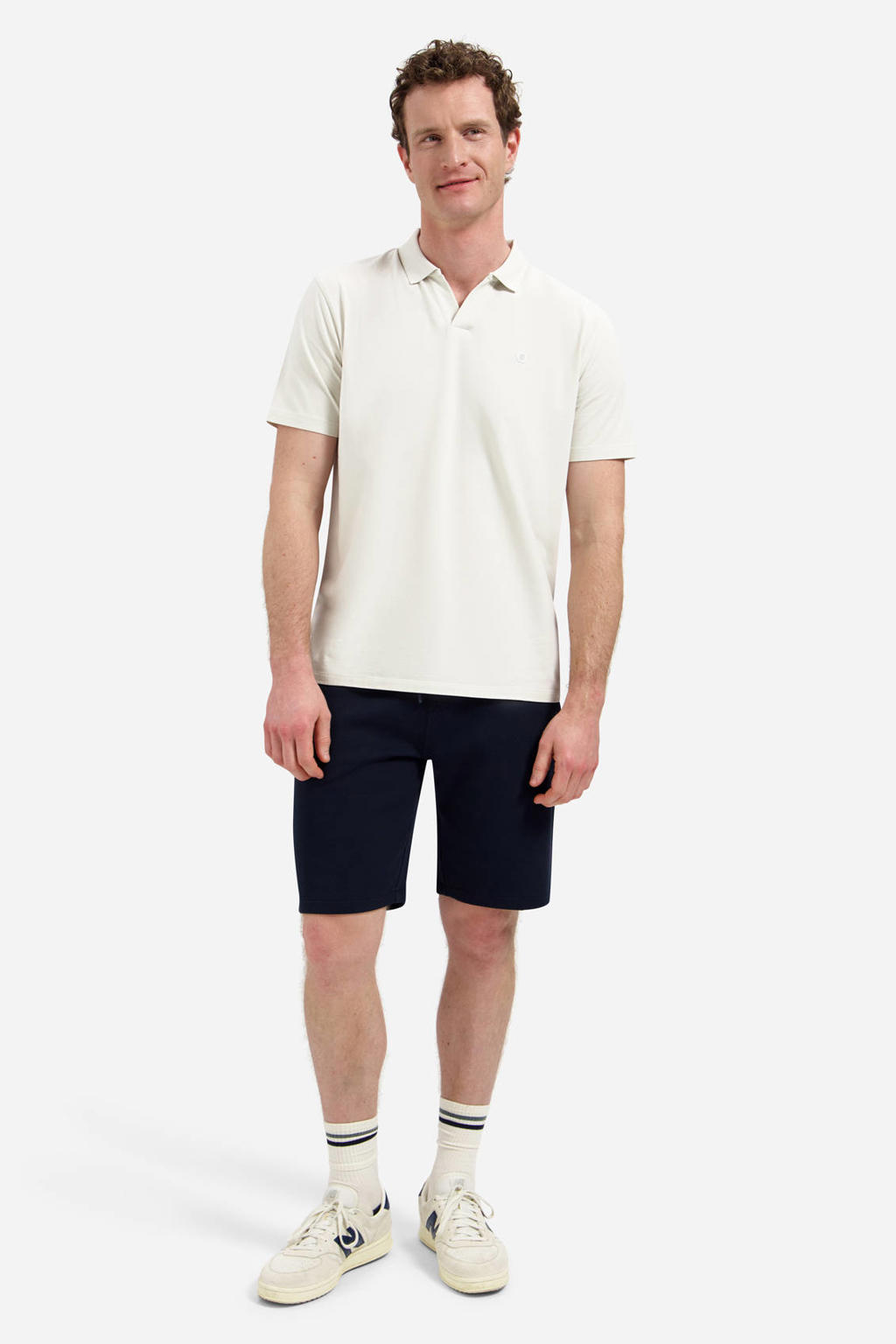 No Excess regular sweatshort donkerblauw