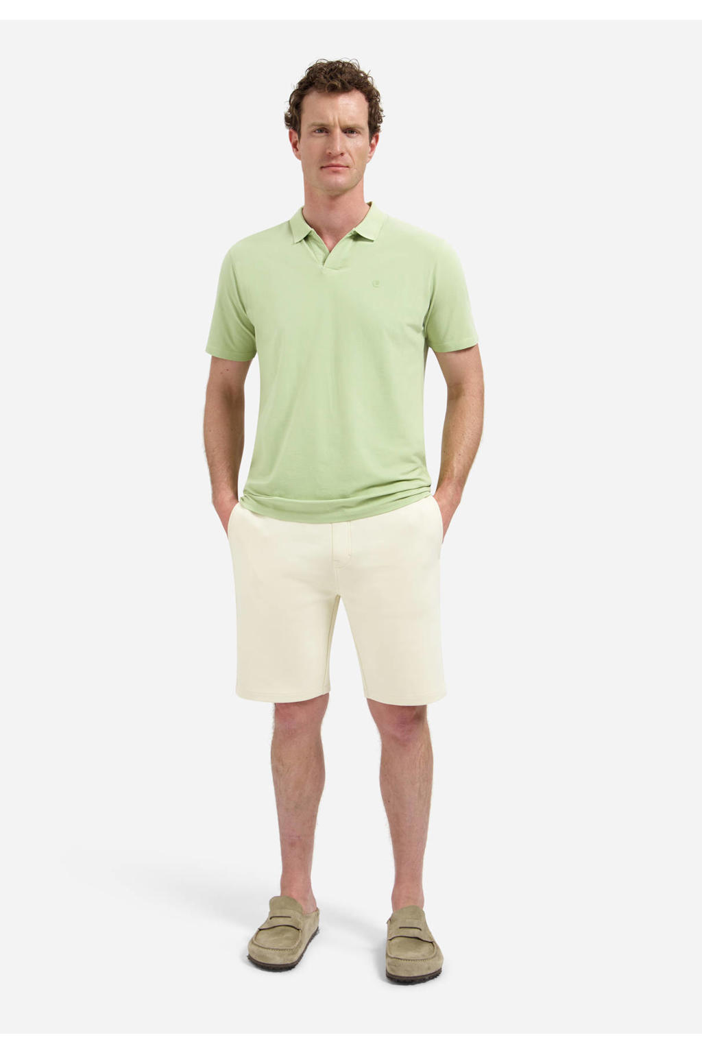 No Excess regular sweatshort beige