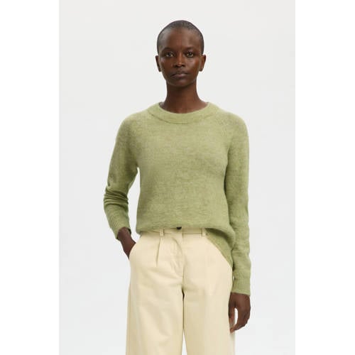 SELECTED FEMME trui met wol gebreid afbeelding