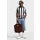 Redefined Rebel boxy gestreepte polo gebreid donkerblauw