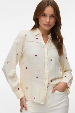 gebloemde blouse