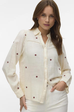 gebloemde blouse