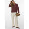 VERO MODA gebloemde blouse donkerrood