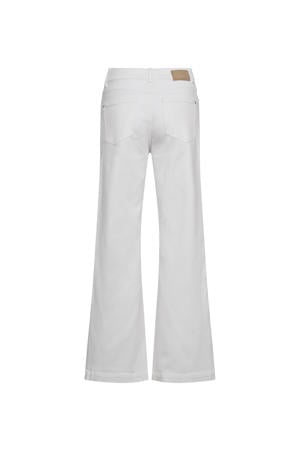high waist flared jeans ecru