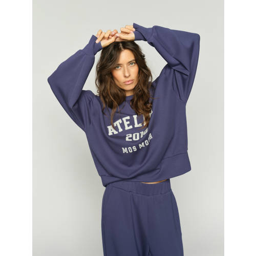 Mos Mosh sweater donkerblauw afbeelding