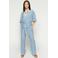 Mos Mosh regular waist casual broek lichtblauw