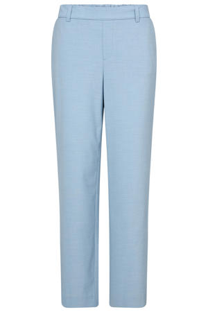 regular waist casual broek lichtblauw