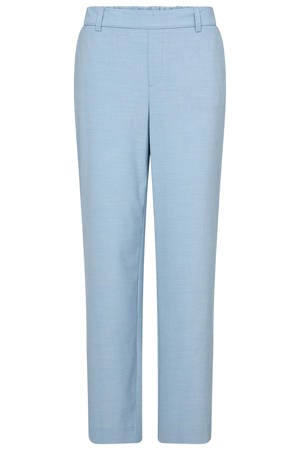 regular waist casual broek lichtblauw