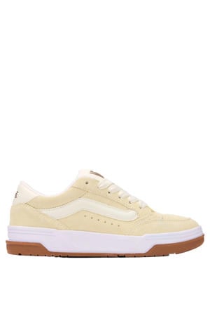 Hylande suede sneakers lichtgeel/wit