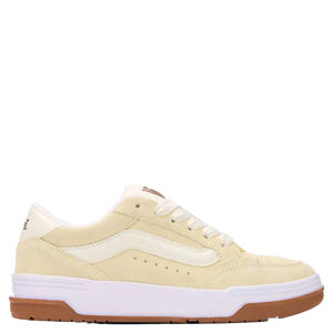 Hylande suede sneakers lichtgeel/wit